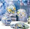 12-Piece 8-Inch Capri Lemon Paper Lanterns – Blue and Yellow Hanging Lanterns for Indoor/Outdoor Lemon-Themed Birthday, Tea Party, Wedding, or Baby Shower Decorations